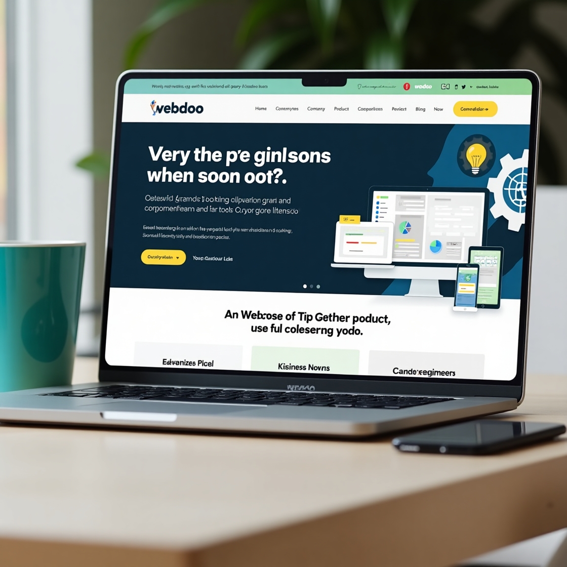 Abstract illustration of web design elements and code